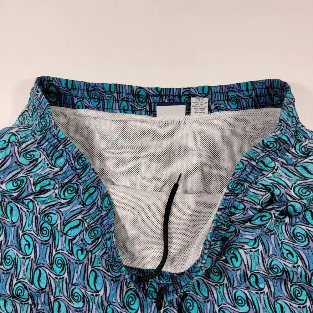 VTG Croft & Barrow Swimming Trunks Nylon Retro‎ Multi Color Size Medium